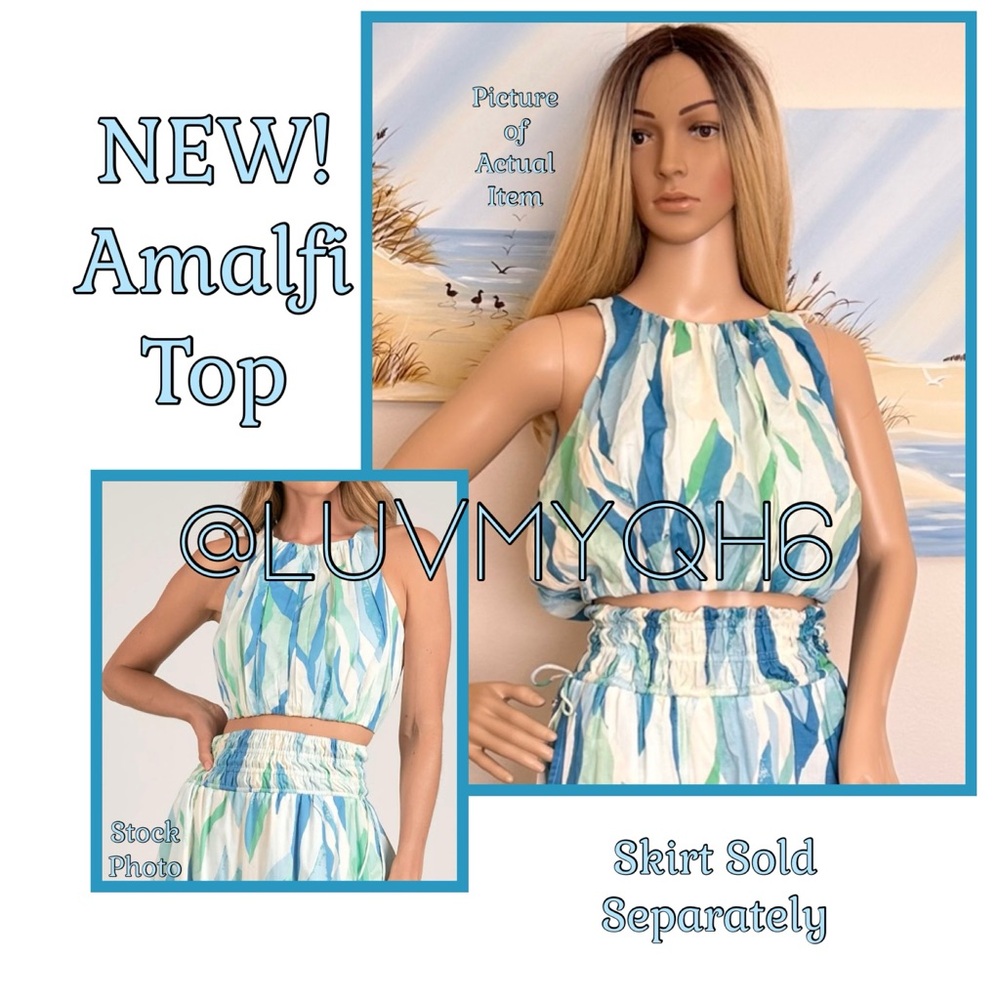 NEW! Amalfi Sleeveless Crop Top